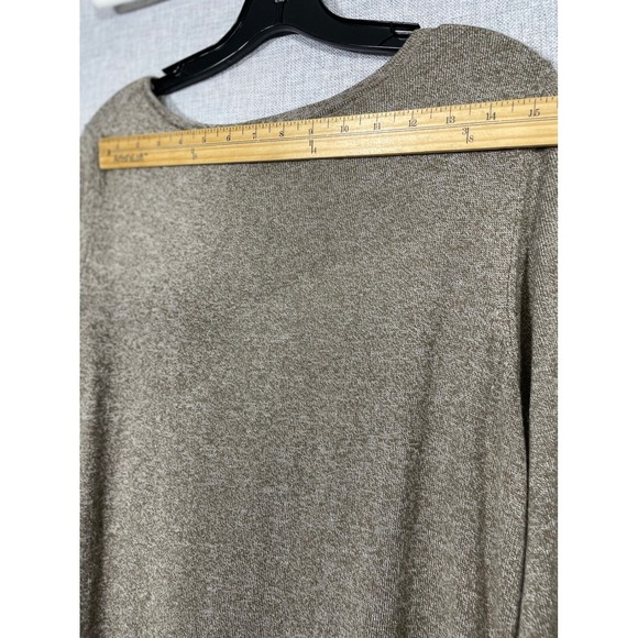 Liz Claiborne Knit Dress Women Medium 3/4 Sleeve Casual Sweater Dress Round Neck - Picture 8 of 9